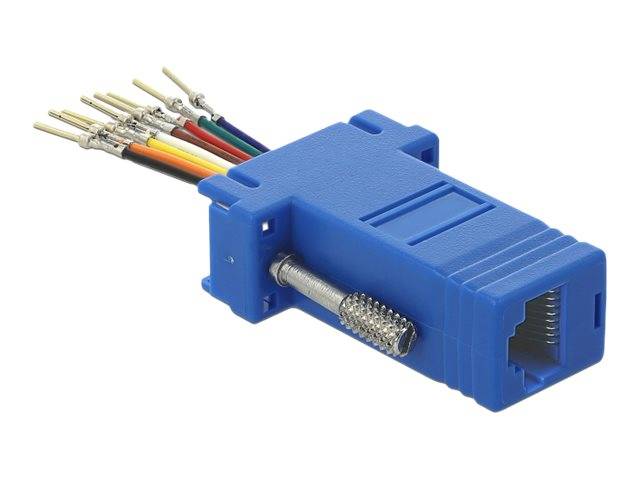 DeLOCK Adapter Sub-D 9 pin male to RJ45 female Assembly Kit - Serieller Adapter - RJ-45 (W)
