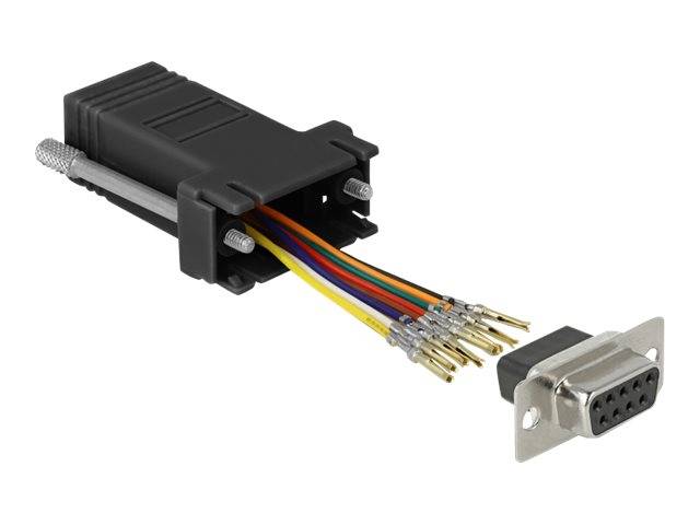 DeLOCK Adapter Sub-D 9 pin female to RJ45 female Assembly Kit - Serieller Adapter - DB-9 (W)