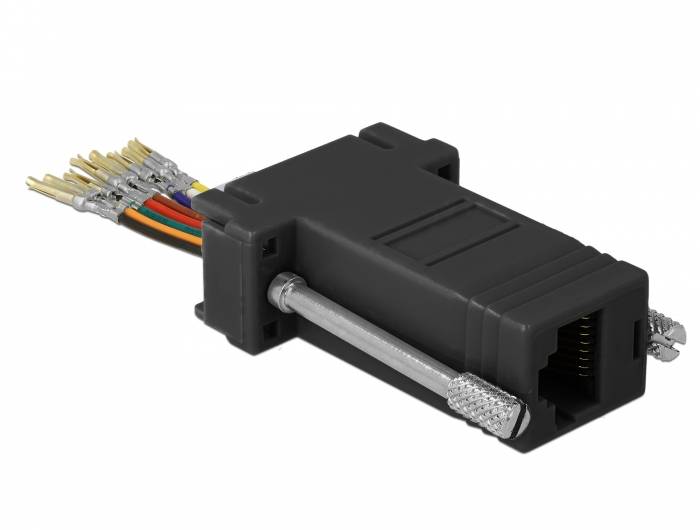 DeLOCK Adapter Sub-D 9 pin female to RJ45 female Assembly Kit - Serieller Adapter - DB-9 (W)