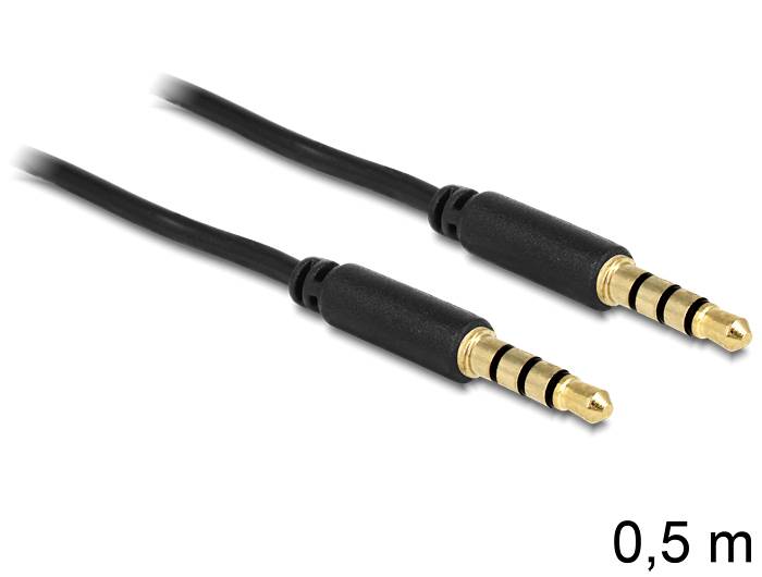 Delock - Headset-Kabel - 4-poliger Mini-Stecker männlich zu 4-poliger Mini-Stecker männlich