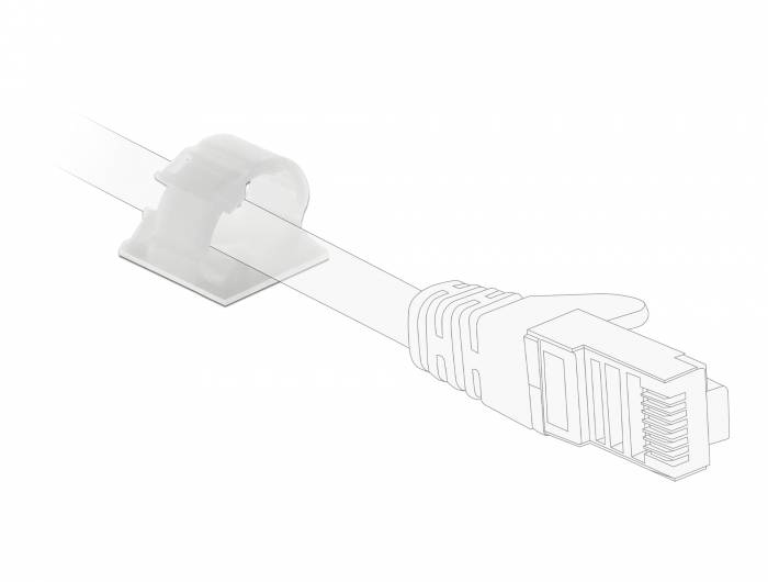 DeLOCK - Kabelhalter - Natural (Packung mit 10)