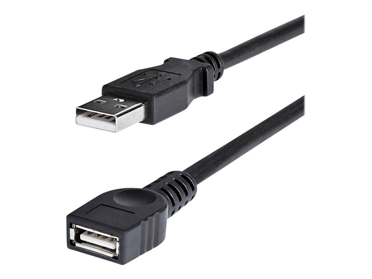 StarTech.com 1,8m USB 2.0 A Verlängerungskabel - Stecker / Buchse - USB Verlängerung - Schwarz - USB-Verlängerungskabel