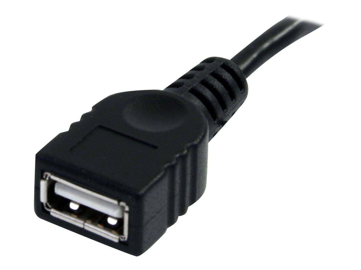 StarTech.com USB 2.0 Verlängerung 90cm - USB-A Verlängerungskabel Stecker auf Buchse - Schwarz - USB-Verlängerungskabel