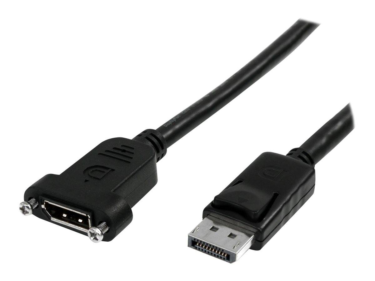 StarTech.com 3 ft / 91 cm 20 pin DP DisplayPort Extension Panel Mount Cable - DisplayPort to DisplayPort - Male to Femal