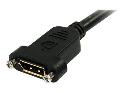 StarTech.com 3 ft / 91 cm 20 pin DP DisplayPort Extension Panel Mount Cable - DisplayPort to DisplayPort - Male to Femal