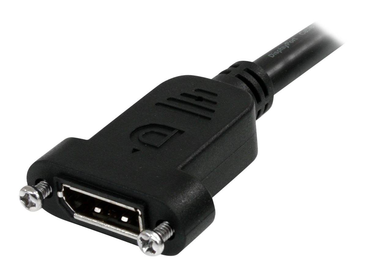 StarTech.com 3 ft / 91 cm 20 pin DP DisplayPort Extension Panel Mount Cable - DisplayPort to DisplayPort - Male to Femal