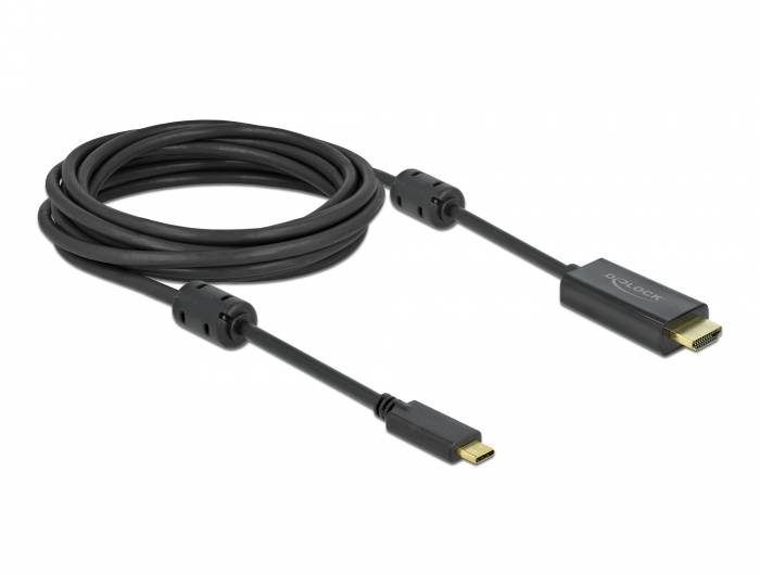Delock - Video- / Audiokabel - 24 pin USB-C männlich zu HDMI männlich