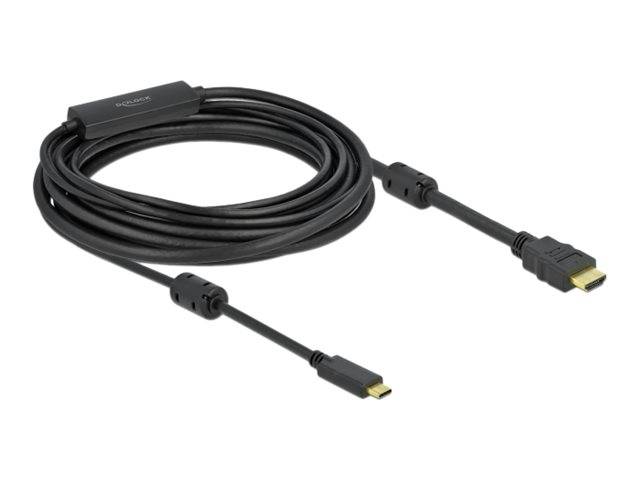 Delock - Video- / Audiokabel - 24 pin USB-C männlich zu HDMI männlich