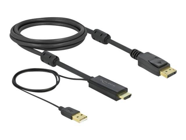 Delock - Video- / Audiokabel - HDMI, USB (nur Strom)