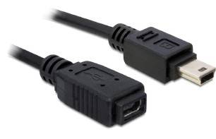 Delock - USB-Kabel - Mini-USB, Typ B (M) zu Mini-USB, Typ B (W)