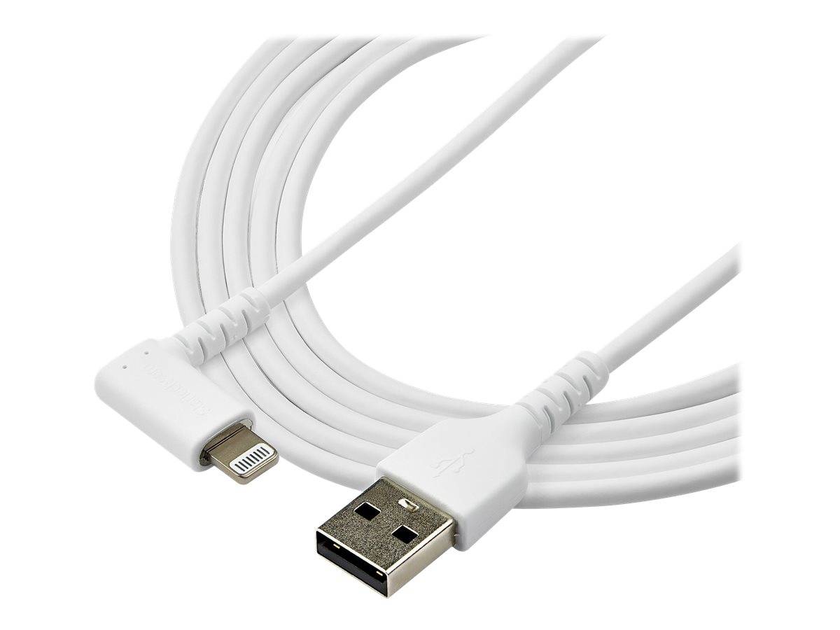StarTech.com 2m USB-A auf Lightning-Kabel - 90° rechtwinkliges USB Typ-A auf Ladekabel - Synchronisationskabel - Apple M