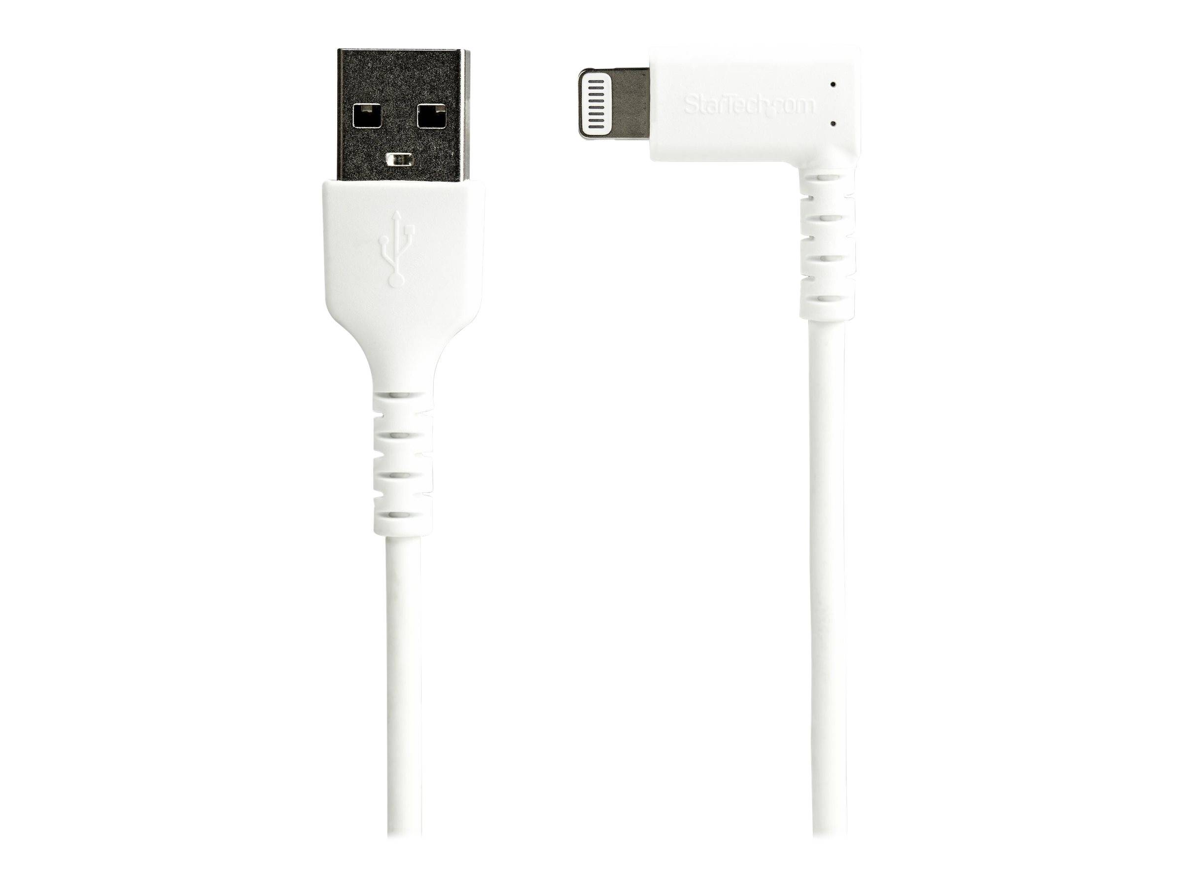 StarTech.com 2m USB-A auf Lightning-Kabel - 90° rechtwinkliges USB Typ-A auf Ladekabel - Synchronisationskabel - Apple M