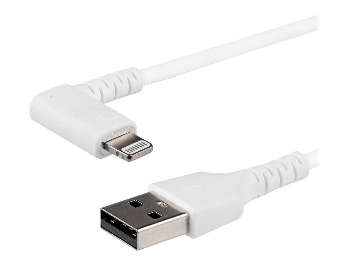 StarTech.com 1m USB-A auf Lightning-Kabel - 90° rechtwinkliges USB Typ-A auf Ladekabel - Synchronisationskabel - Apple M