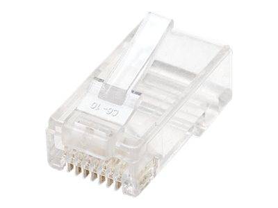 Intellinet RJ45 Modular Plugs, Cat5e, UTP, 2-prong, for stranded wire, 15 µ gold plated contacts, 100 pack - Netzwerkans