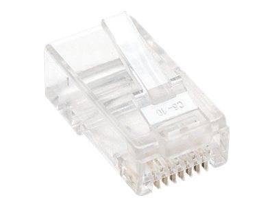 Intellinet RJ45 Modular Plugs, Cat5e, UTP, 2-prong, for stranded wire, 15 µ gold plated contacts, 100 pack - Netzwerkans