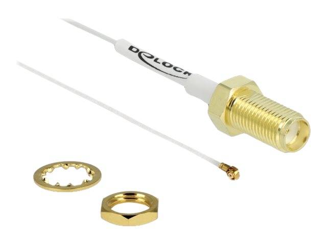 Delock - Antennenkabel - SMA Bulkhead bis MHF4 (S)