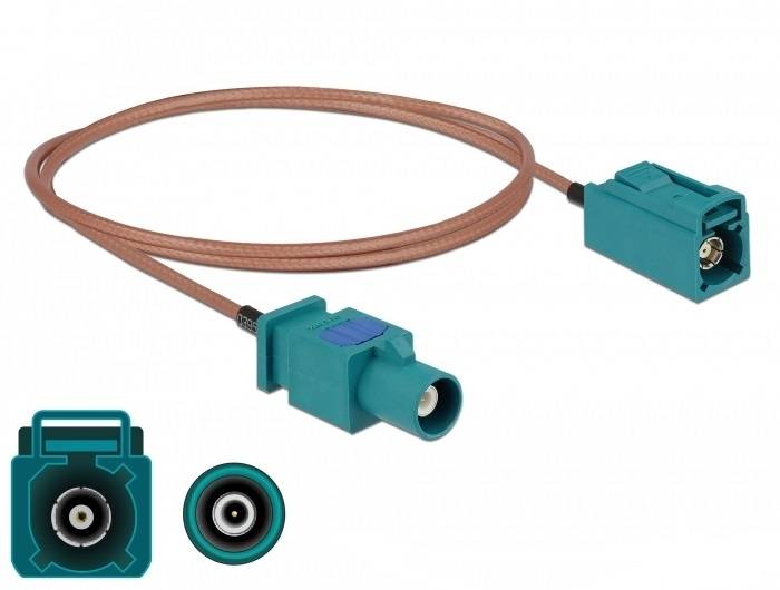 Delock - Antennenkabel - FAKRA Z-Anschluss Stecker bis FAKRA Z-Anschluss Gefäß