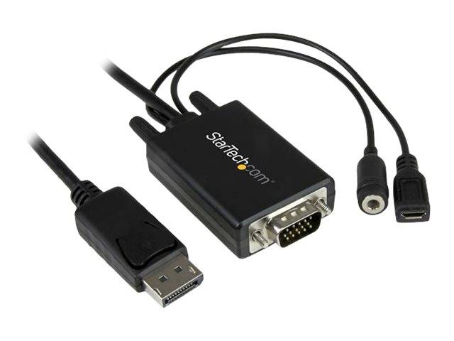 StarTech.com 3m DisplayPort auf VGA Adapterkabel mit Audio - DP zu VGA Konverter - 1920x1200 - DisplayPort-Adapter - DisplayPort (M)
