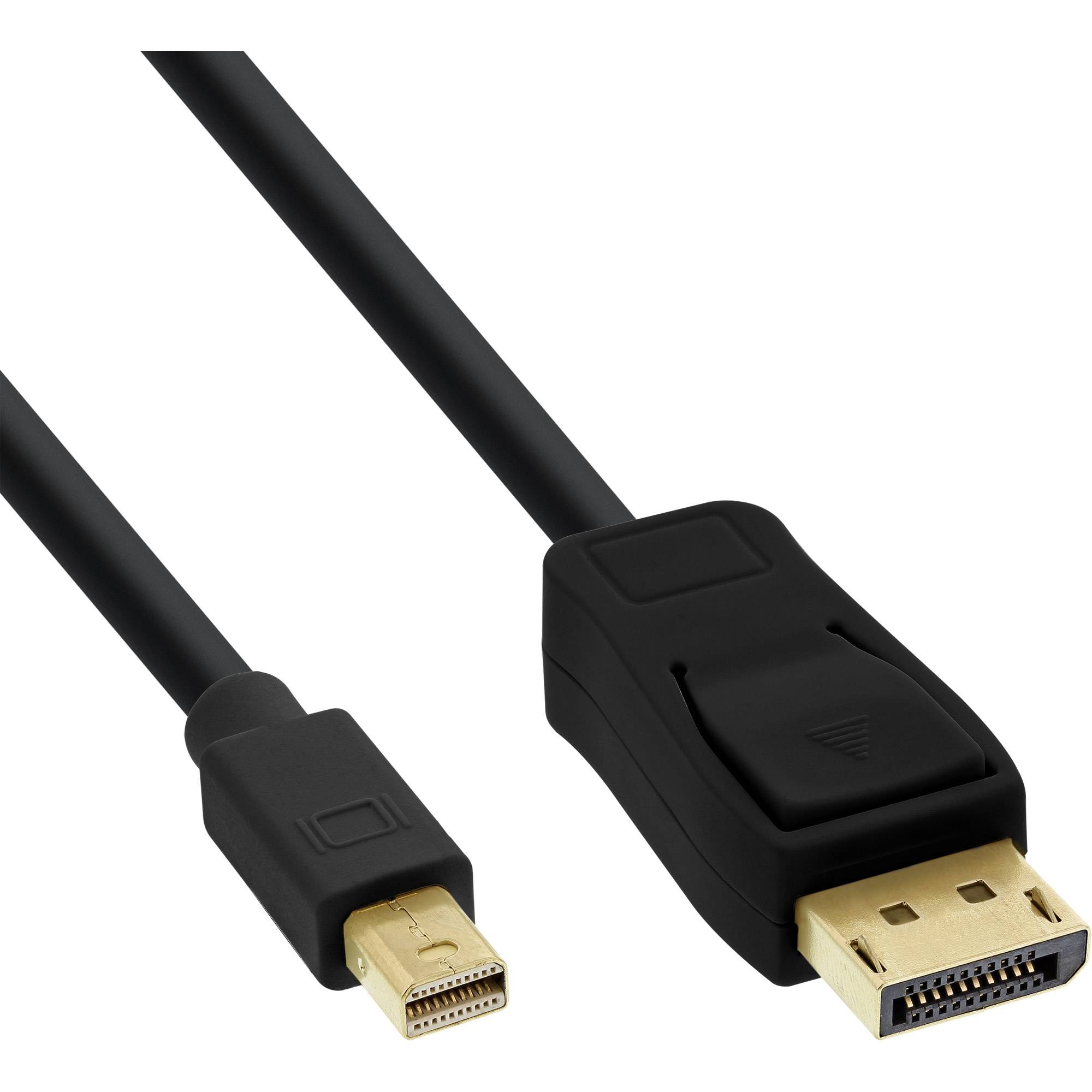 INLINE - Mini DisplayPort zu DisplayPort Kabel - schwarz - 0,5m