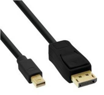 INLINE - Mini DisplayPort zu DisplayPort Kabel - schwarz - 1m