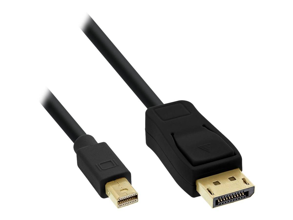 INLINE - Mini DisplayPort zu DisplayPort Kabel - schwarz - 1m