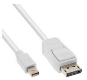 INLINE - Mini DisplayPort zu DisplayPort Kabel - weiß - 1,5m