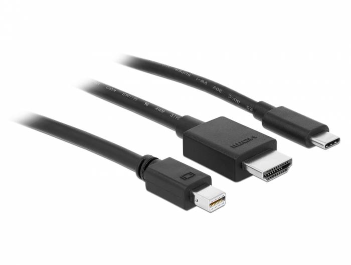 Delock - Videoadapter - HDMI, Mikro-USB Typ B (nur Strom)