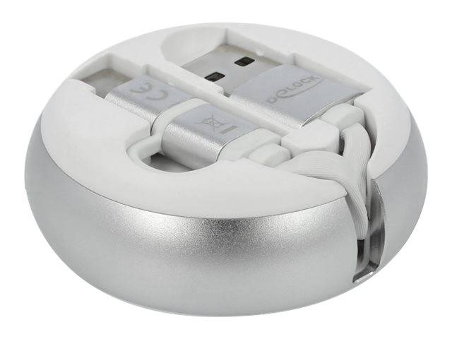 DeLOCK 2 in 1 - USB-Kabel - USB (M) bis Micro-USB Typ B, USB-C (M)