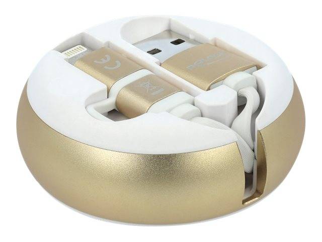 Delock 2 in 1 - Lightning-Kabel - USB männlich bis Micro-USB Typ B, Lightning männlich