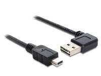 DeLOCK Easy - USB-Kabel - USB (M) links/rechts abgewinkelt, umkehrbar bis Mini-USB, Typ B (M)
