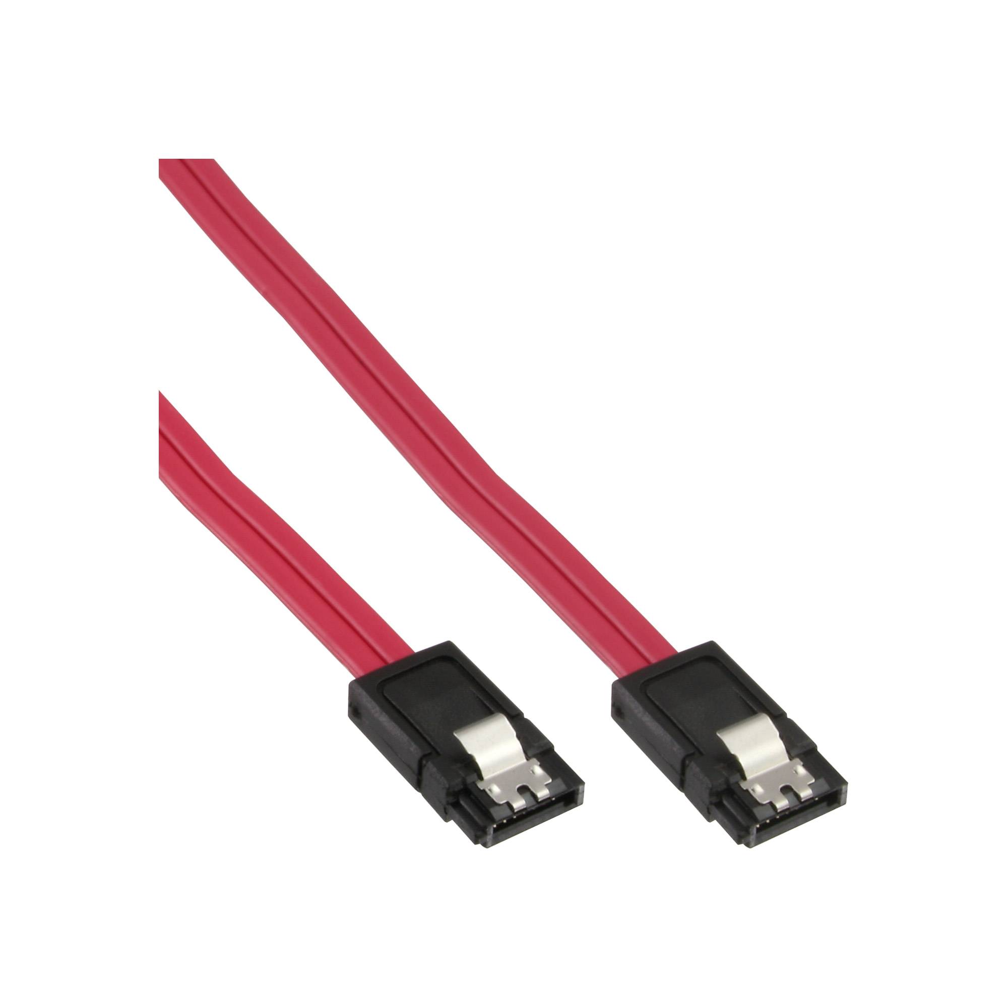 INLINE - SATA 6Gb/s Kabel - mit Lasche - 1m