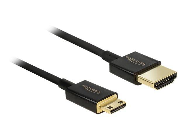DeLOCK Slim High Quality - HDMI mit Ethernetkabel - mini HDMI (M)