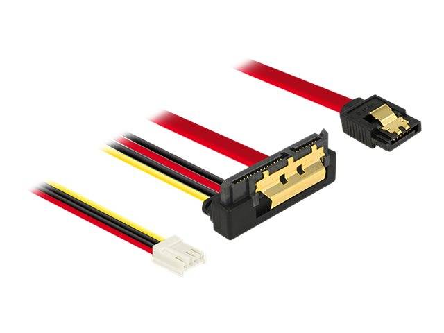 DeLOCK - SATA-Kabel - Serial ATA 150/300/600 - 4-Pin-Mini-Stromversorgungsstecker, SATA (R)
