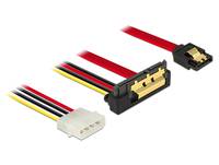 DeLOCK - SATA-Kabel - Serial ATA 150/300/600 - interne Stromversorgung, 4-polig, SATA gerade bis SATA Combo (R)
