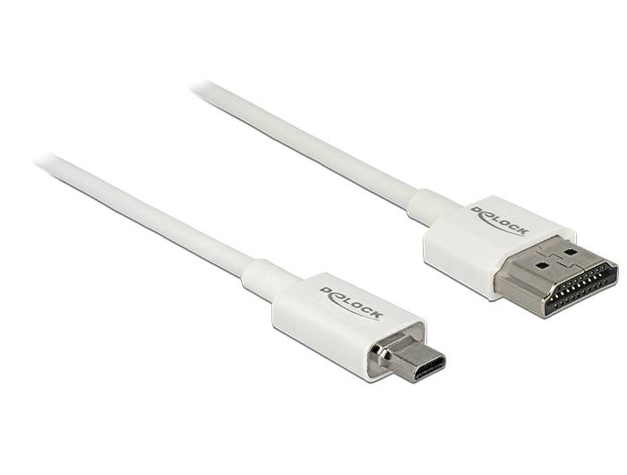 DeLOCK Slim High Quality - HDMI mit Ethernetkabel - mikro HDMI (M)