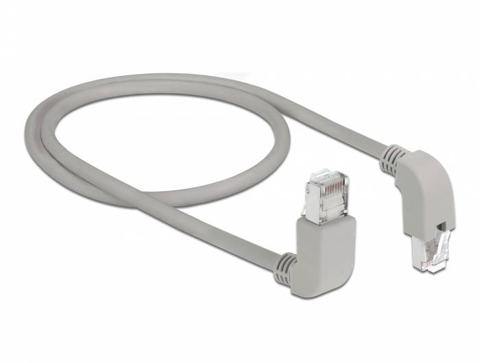 Delock - Patch-Kabel - RJ-45 (M) nach oben gewinkelt zu RJ-45 (M)
