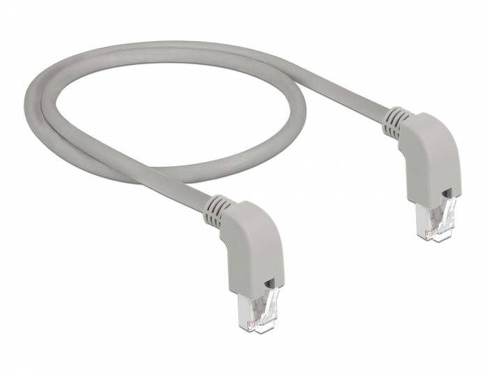 Delock - Patch-Kabel - RJ-45 (M) nach unten gewinkelt zu RJ-45 (M)