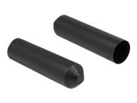AS8391201000: Delock Kabelschutzkappe - Schwarz (Packung - mit 2)