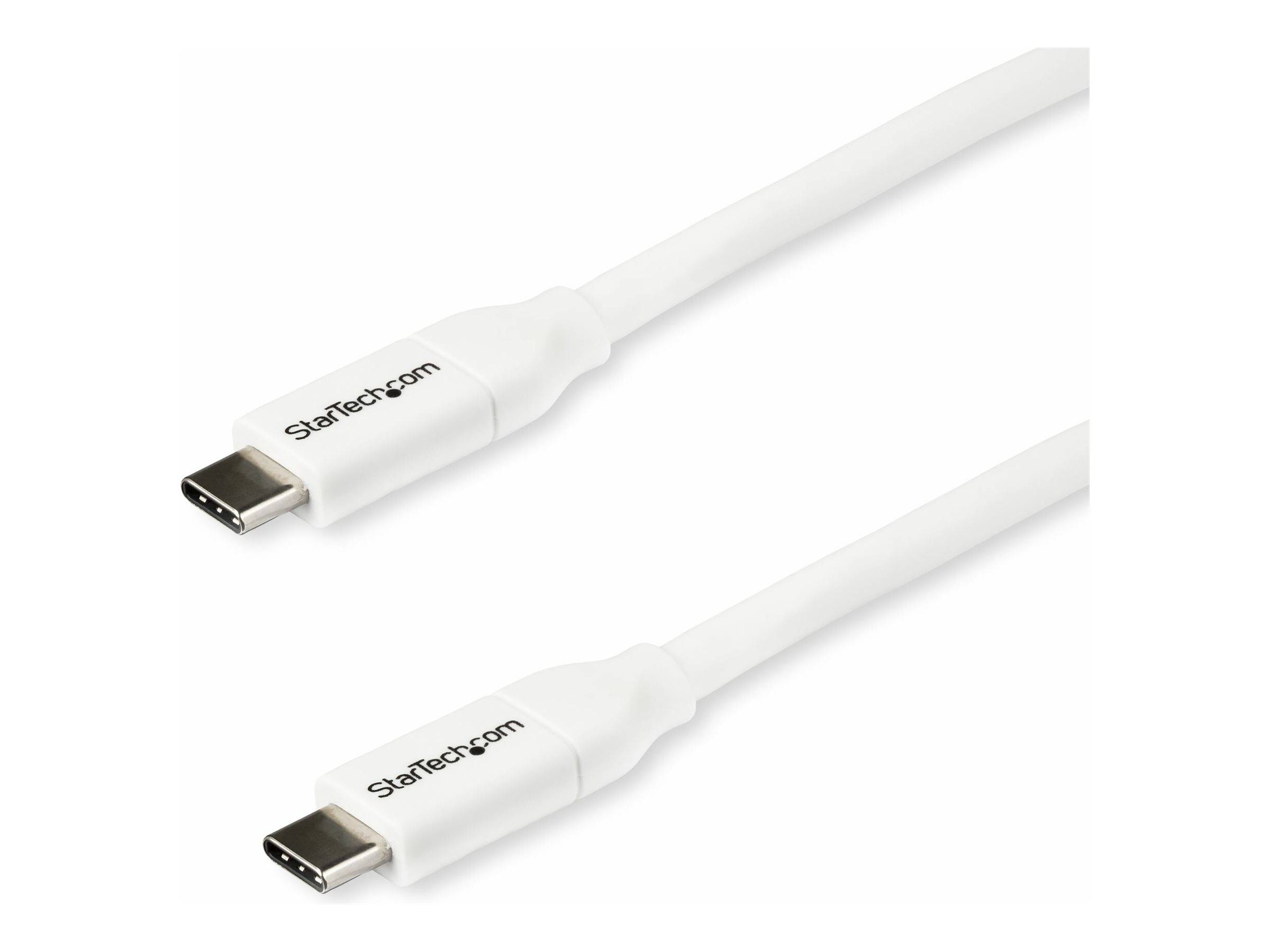 StarTech.com USB-C auf USB-C Kabel mit 5A Power Delivery - St/St - 2m - USB 2.0 - USB-IF zertifiziert - USB Typ C Kabel