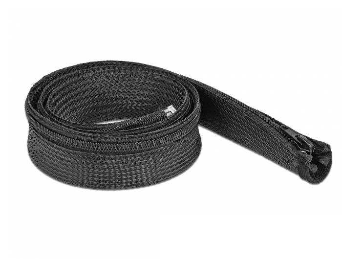 DeLOCK - Geflechtschlauch - 1 m - Schwarz