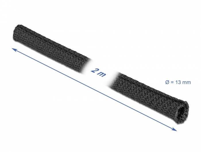 DeLOCK - Kabelschutz - 2 m - Schwarz