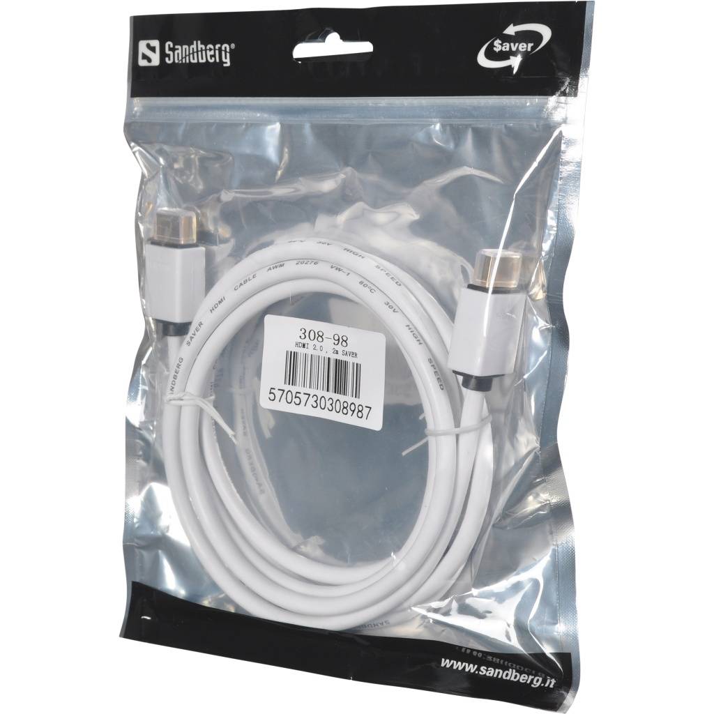 Sandberg Saver - HDMI-Kabel - HDMI männlich zu HDMI männlich