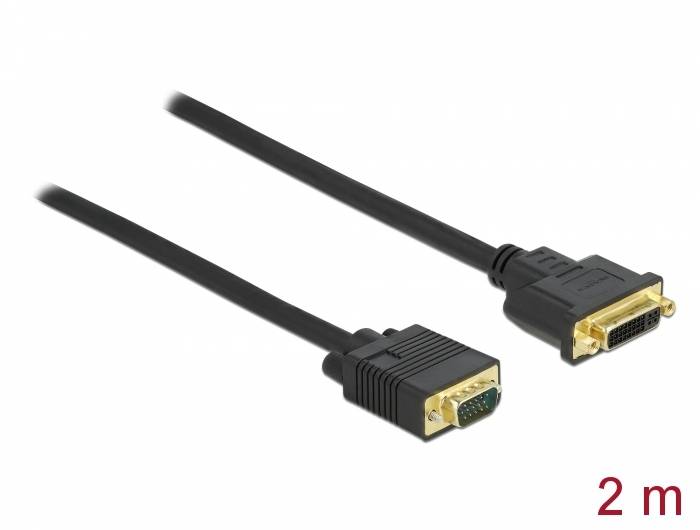 Delock - Adapterkabel - Single Link - DVI-I (W)