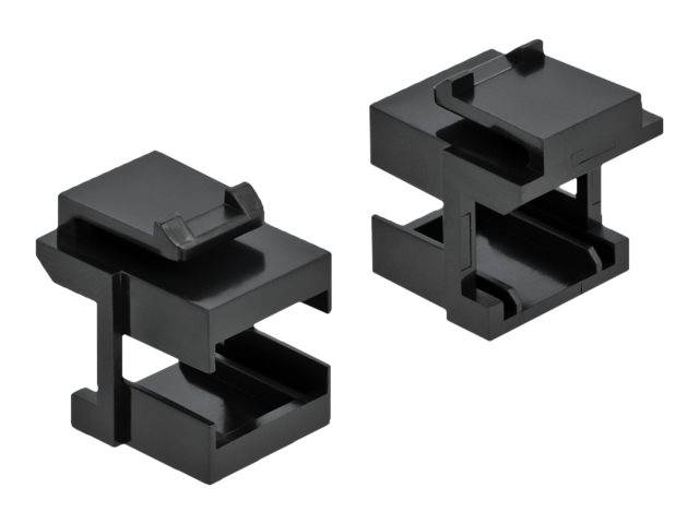 Delock - Abdeckung für Keystone-Stecker - Schwarz (Packung mit 10)