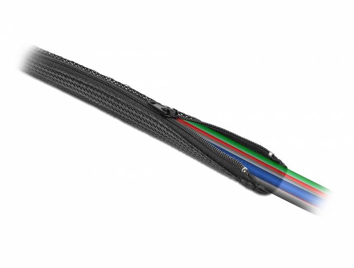 DeLOCK - Geflechtschlauch - 1 m - Schwarz