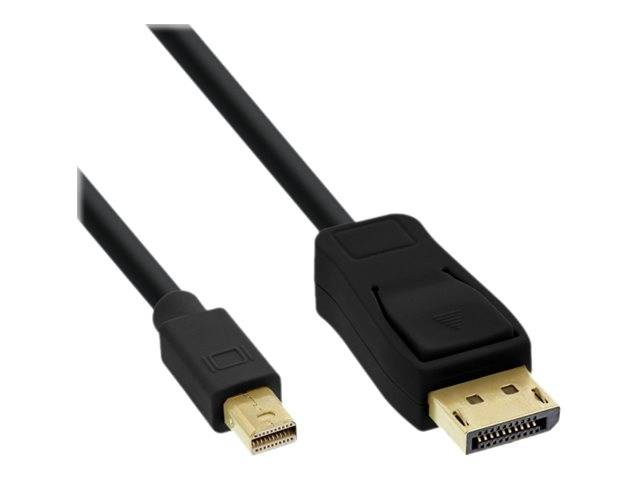 INLINE - Mini DisplayPort zu DisplayPort Kabel - schwarz - 2m
