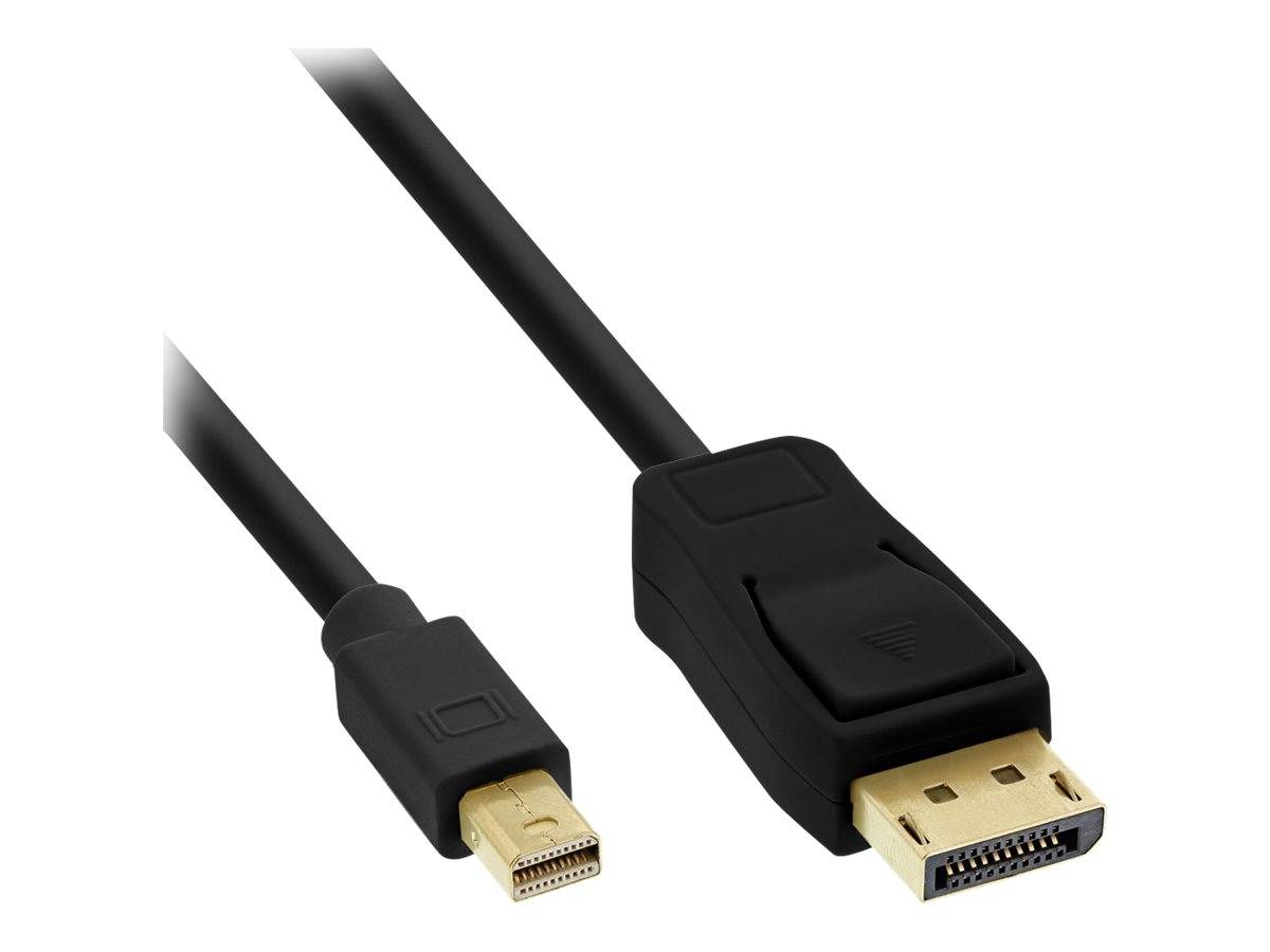 INLINE - Mini DisplayPort zu DisplayPort Kabel - schwarz - 1,5m