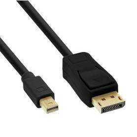 INLINE - Mini DisplayPort zu DisplayPort Kabel - schwarz - 1,5m