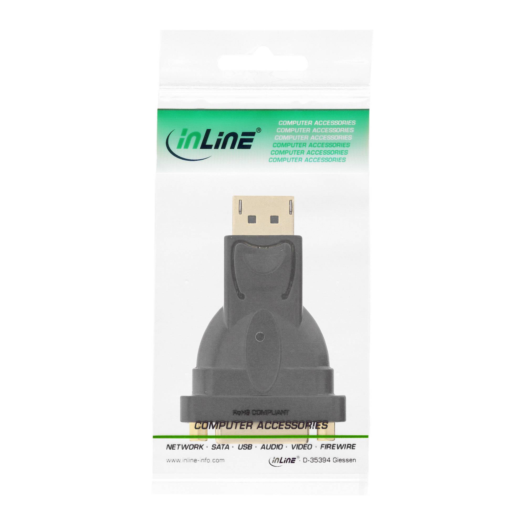 Im klaren Einzelhandels-Blisterpack verpackter FireWire-zu-USB-Computeradapter auf weißem Hintergrund.