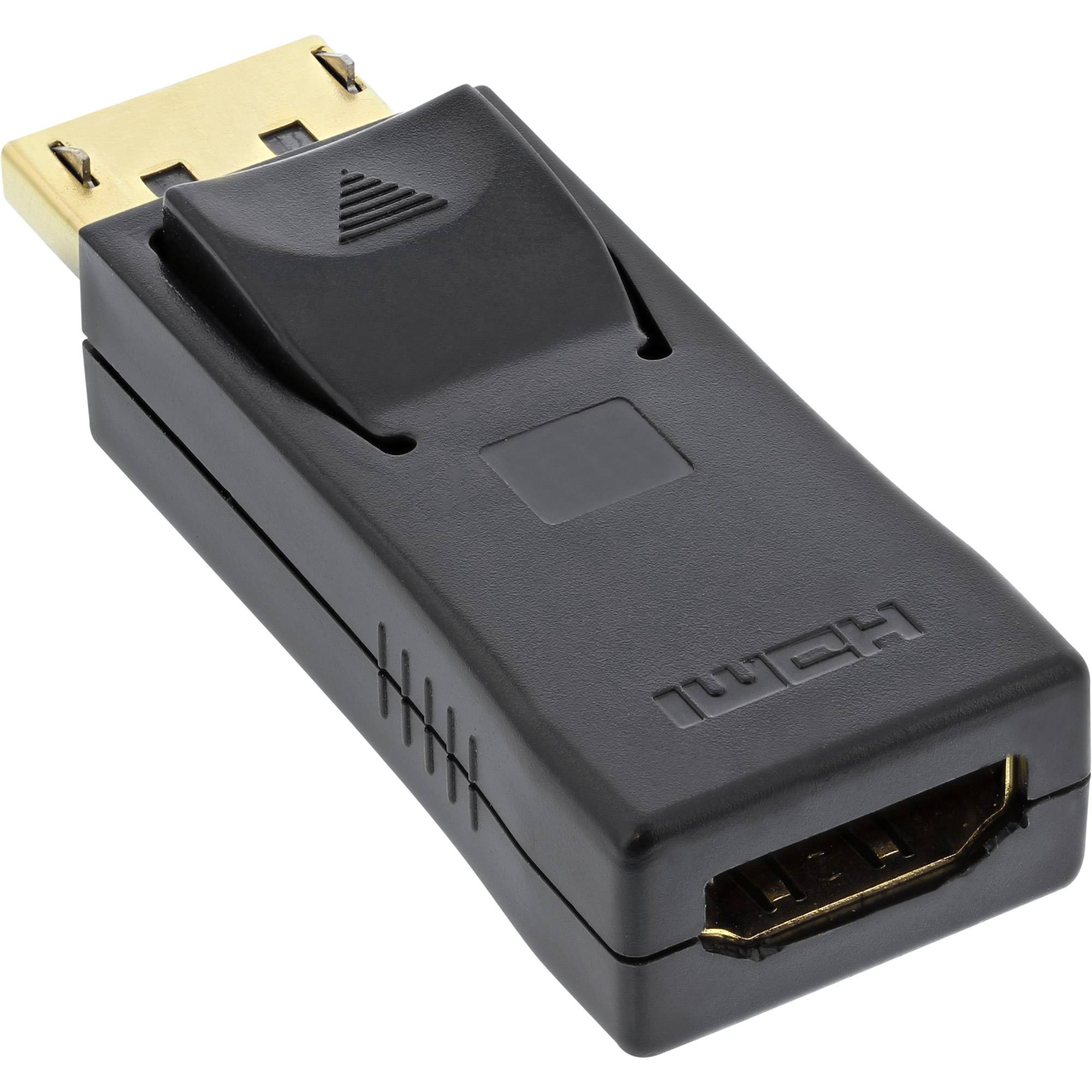 INLINE - DisplayPort Adapter - DP ST auf HDMI BU - 4K2K - mit Audio - schwarz
